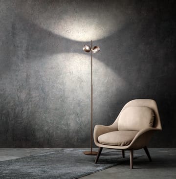 Lampada da terra Orbit - Oro rosa - Light-Point