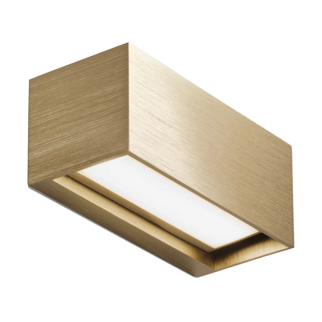 Linea W1 lampada da parete switch tune, Ottone 7x15 cm Light-Point