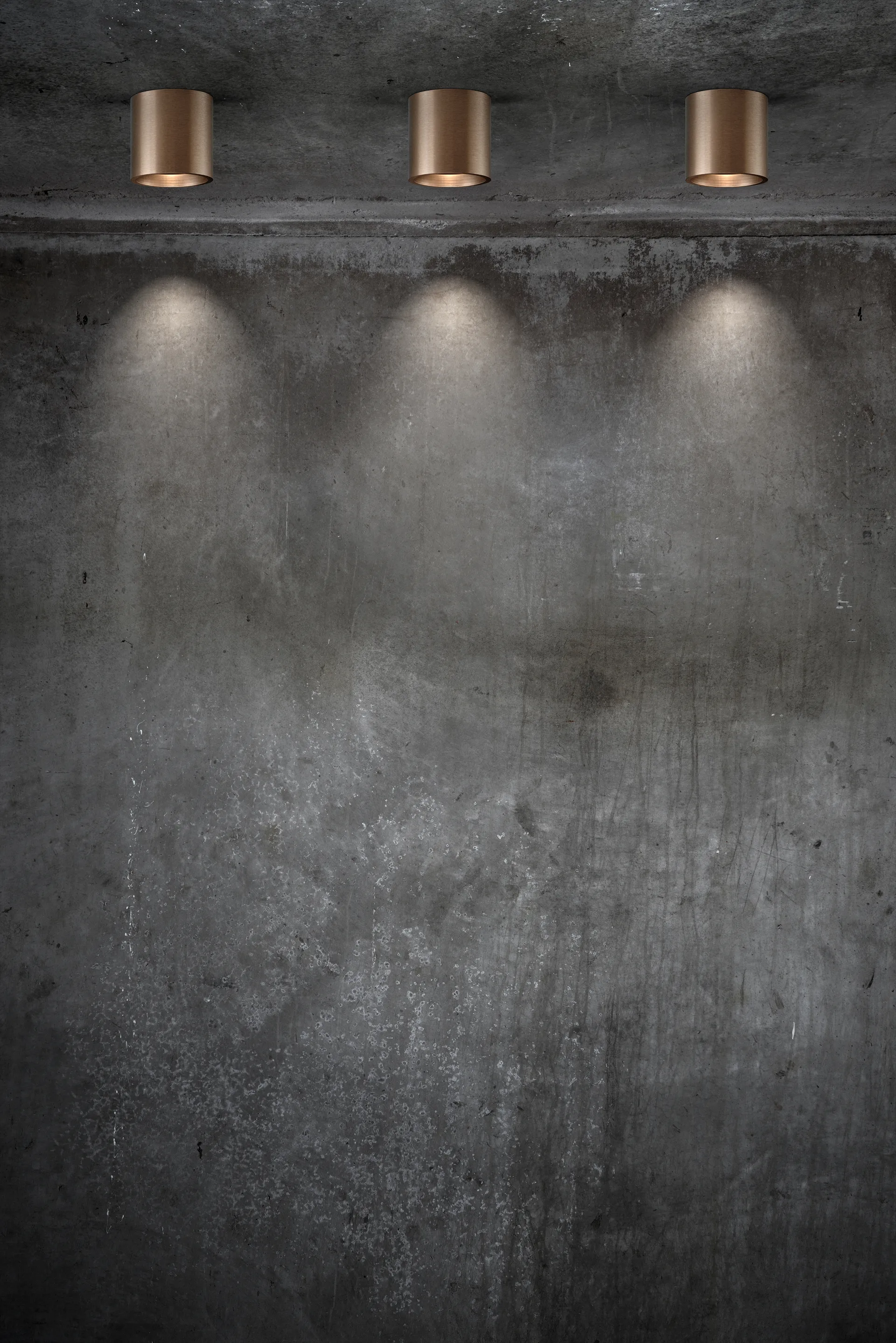 Punto luce Solo Round 2, Oro rosa Light-Point