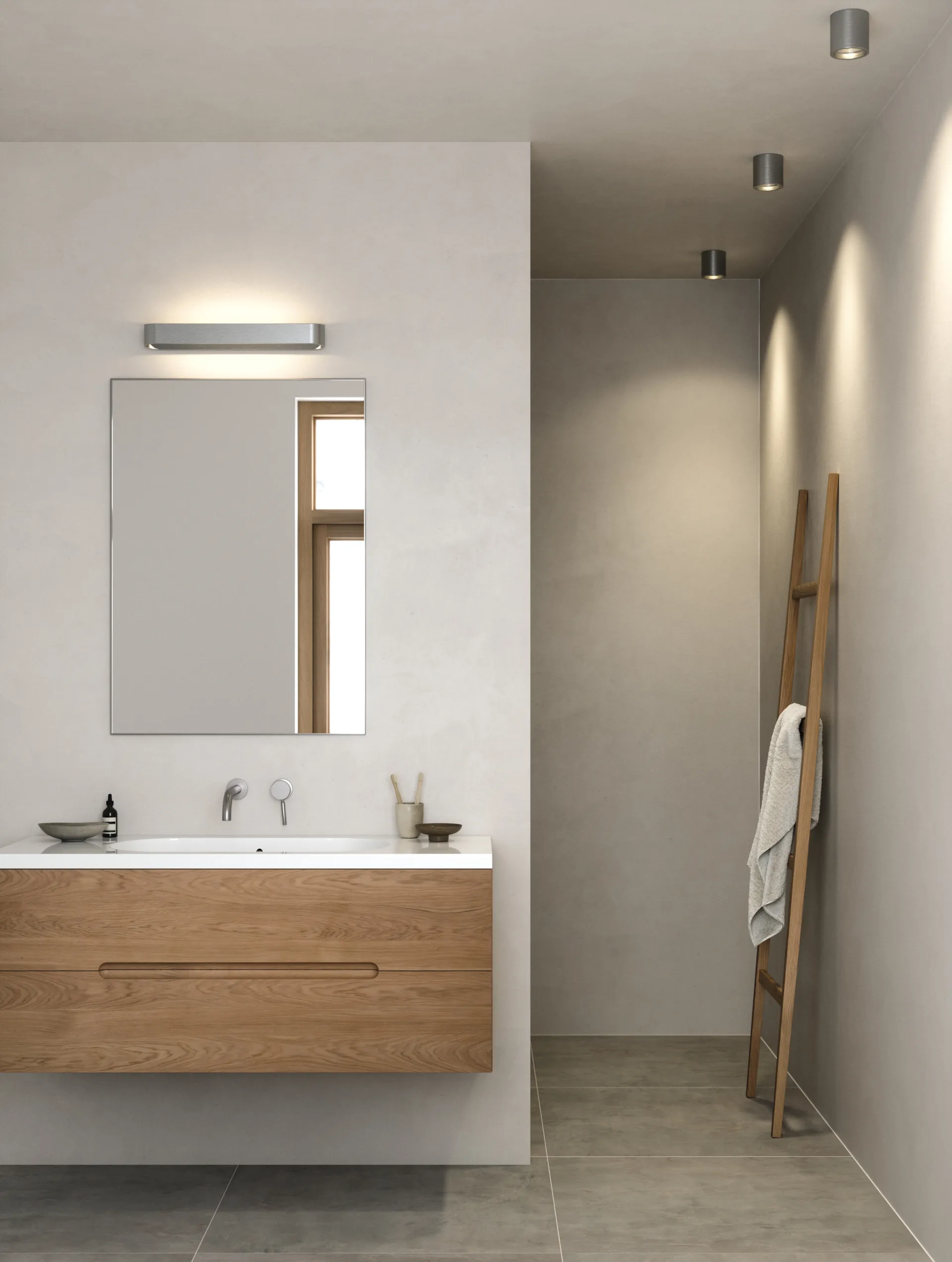 Punto luce Solo Round, Titanio Light-Point