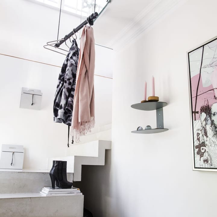 Appendiabiti Swing, Oak black, l, corda nera LIND DNA