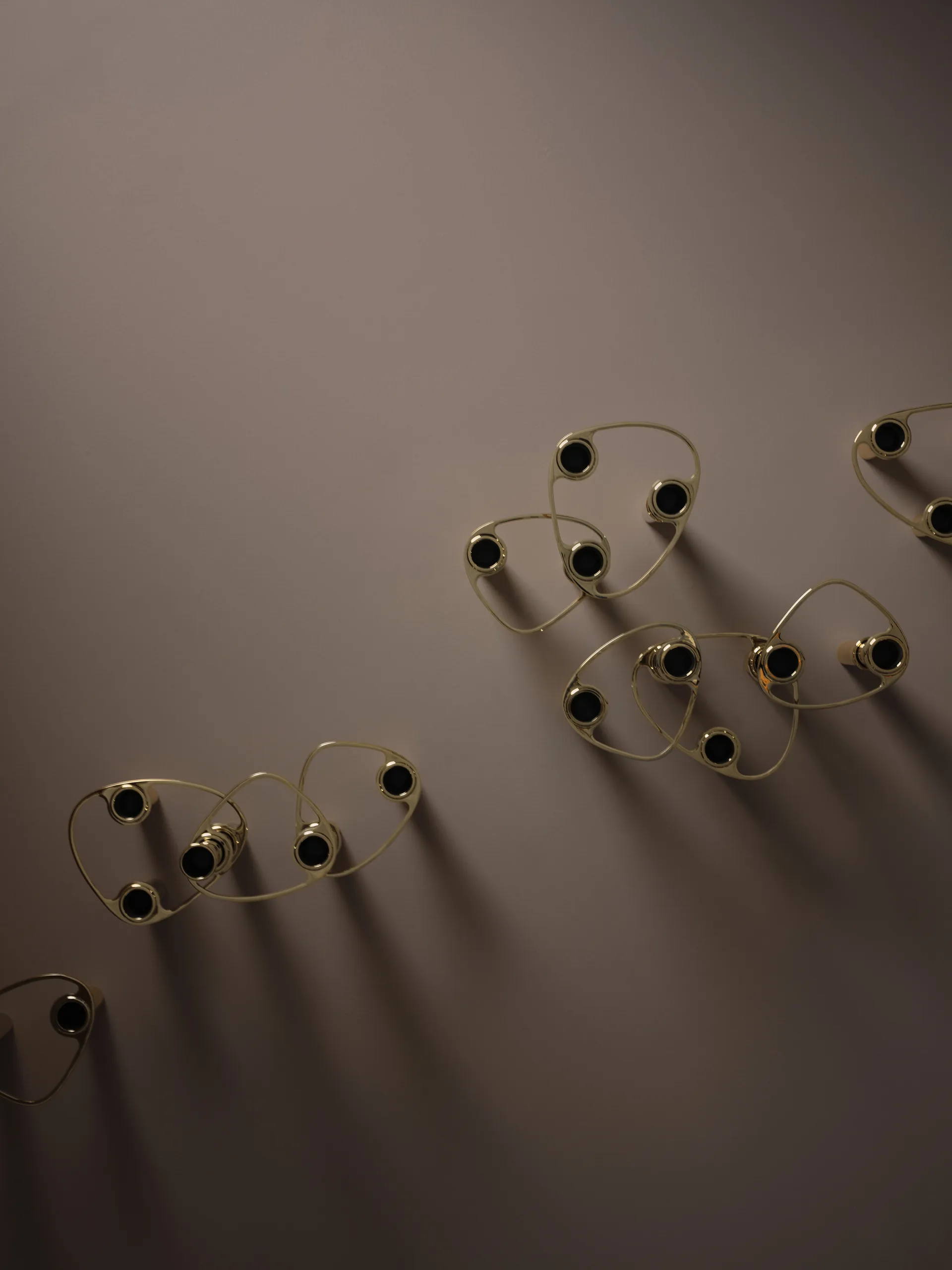 Candelieri combinabili Lind Curve placcati oro 24K, Double LIND DNA