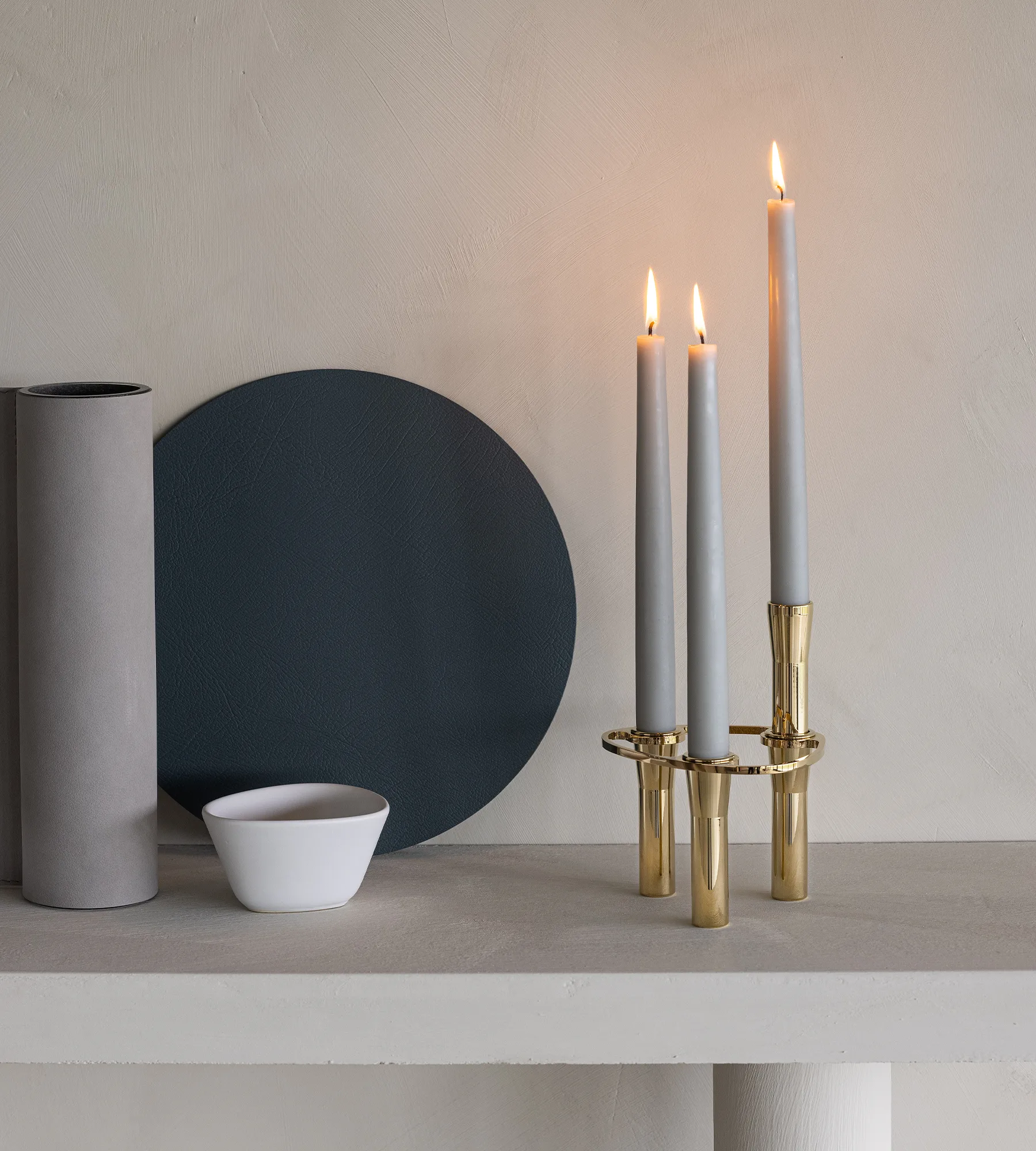 Candelieri combinabili Lind Curve placcati oro 24K, Single LIND DNA