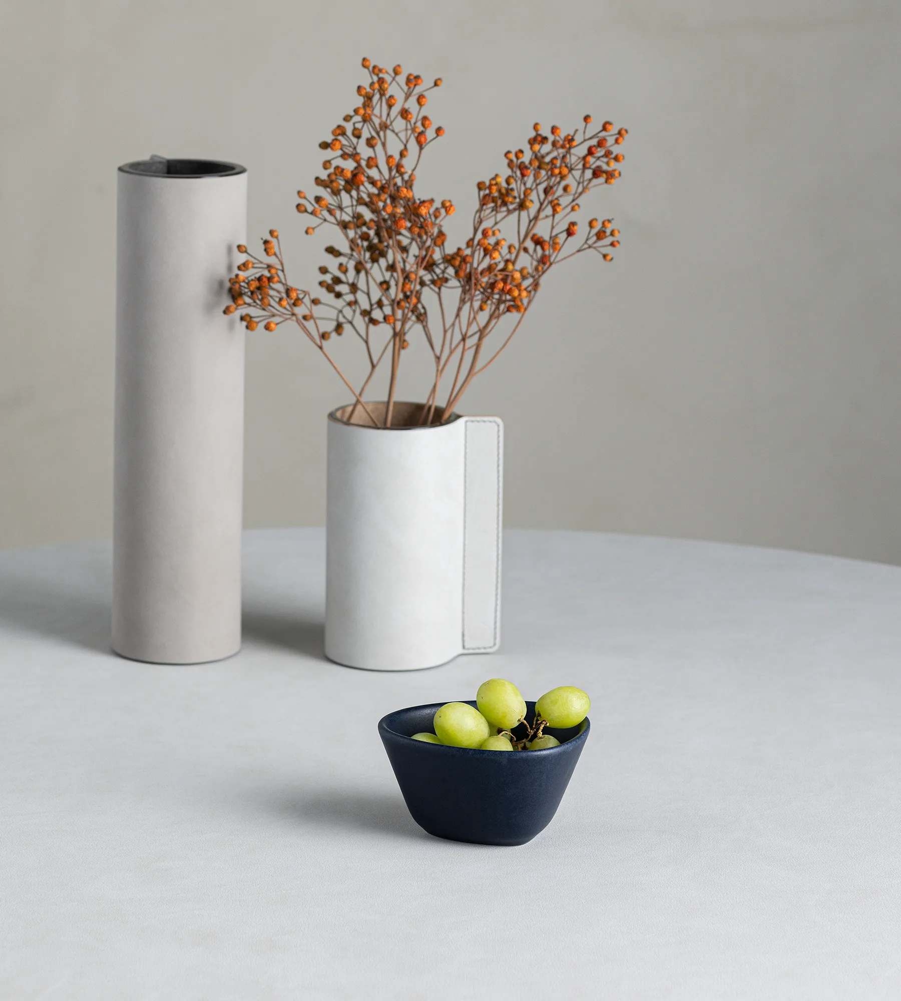 Curve Ciotola in Gres S 10x11 cm, blu navy LIND DNA