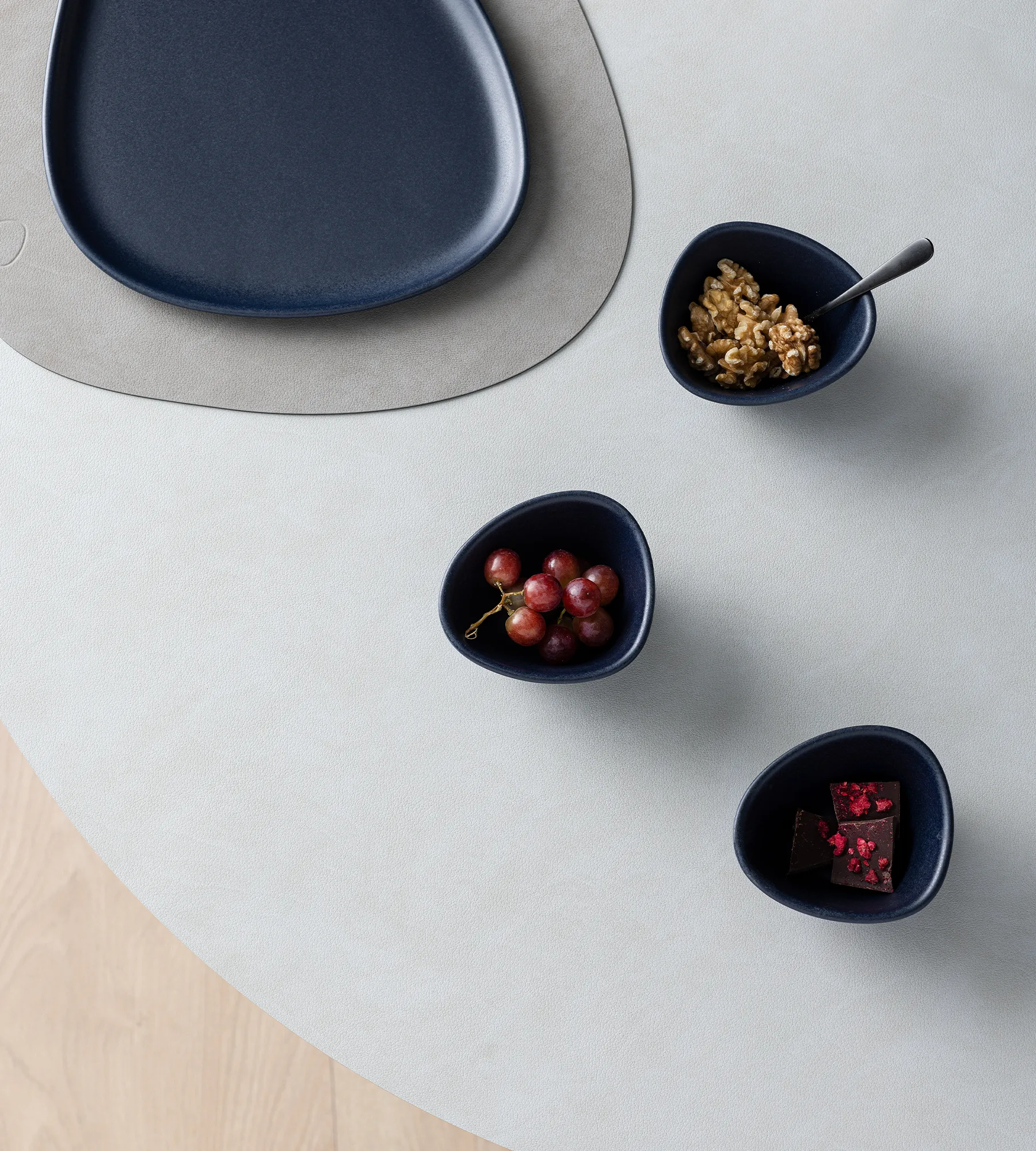 Curve Ciotola in Gres S 10x11 cm, blu navy LIND DNA