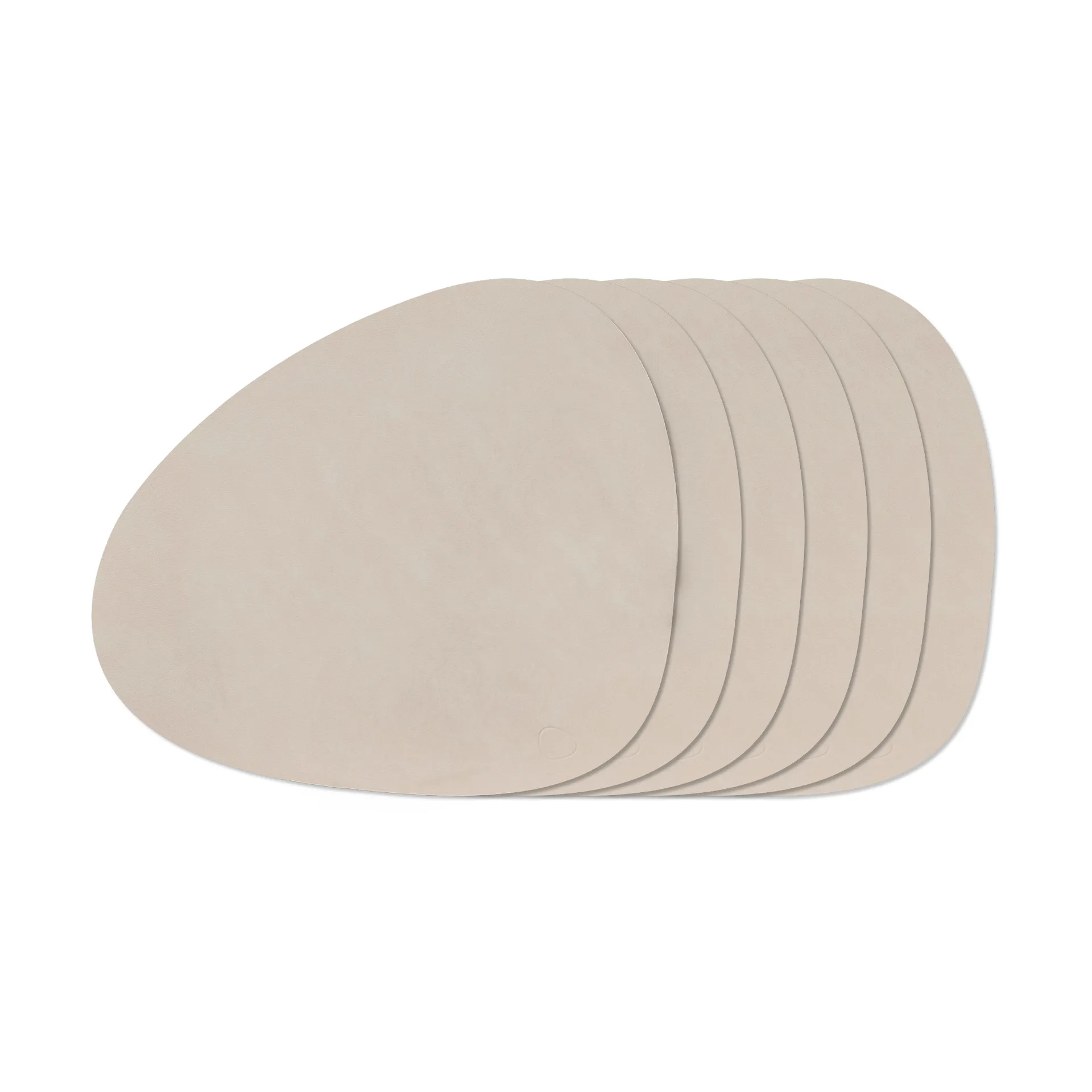 Nupo Curve set di tovagliette, Oyster White, 6-pack LIND DNA