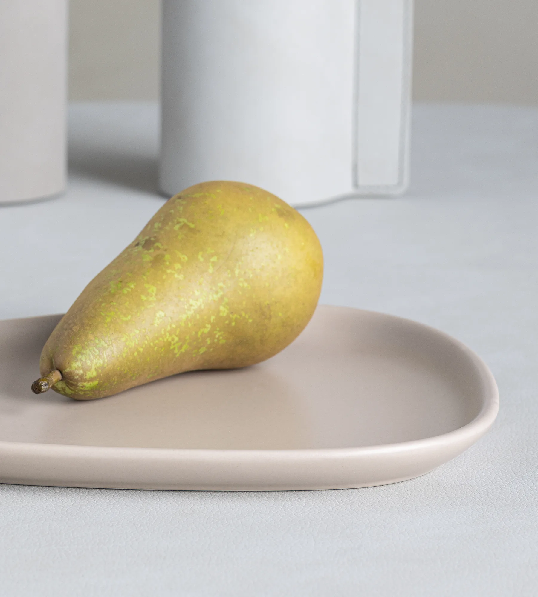 Piattino in gres Curve 19x22 cm, Sand LIND DNA