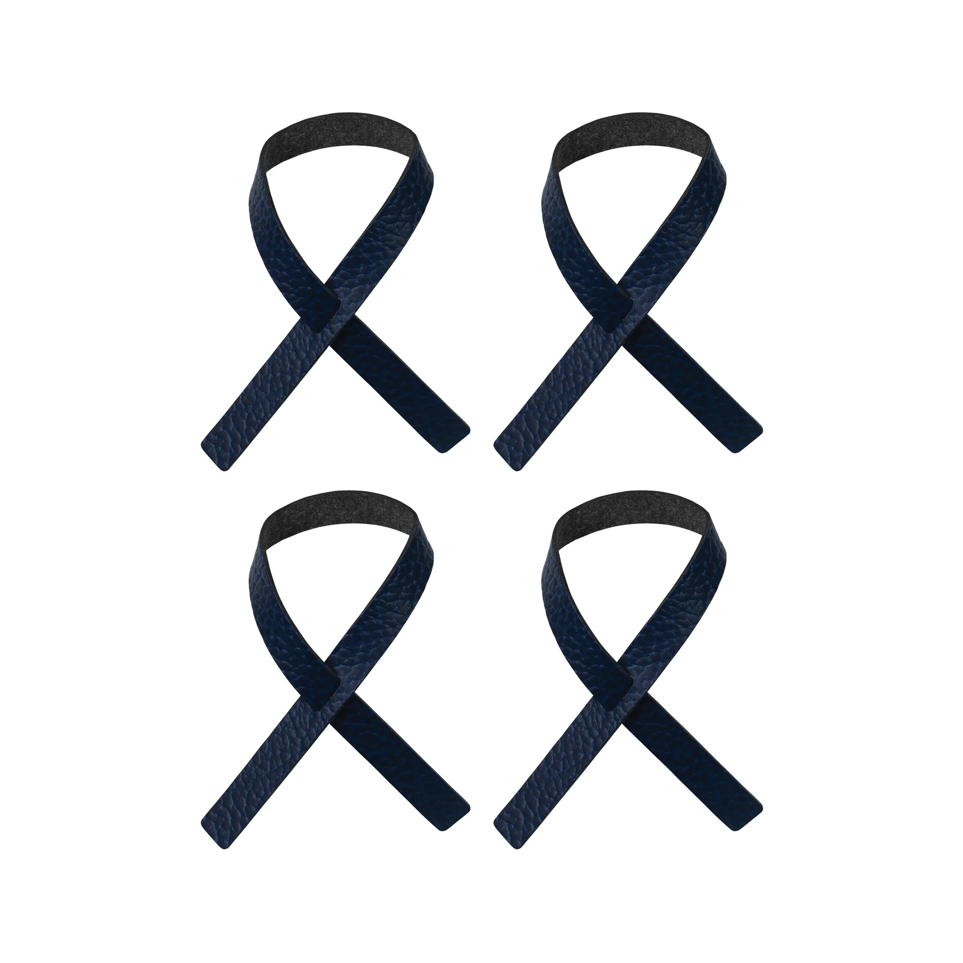 Portatovagliolo ad anello Loop confezione da 4, Blu navy LIND DNA