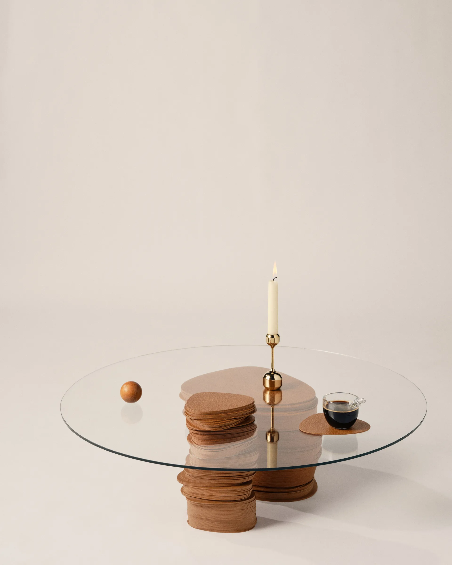 Sottobicchiere Bull curvo, Nature LIND DNA