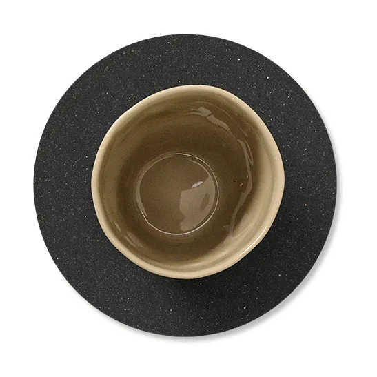 Sottobicchiere Core circolare, Flecked anthracite LIND DNA