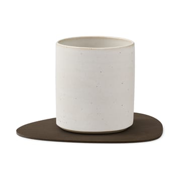 Sottobicchiere curvo Corduroy  - Caviale - LIND DNA