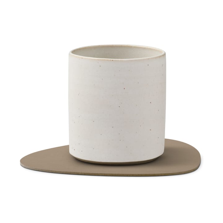 Sottobicchiere curvo Corduroy , Clay Brown LIND DNA
