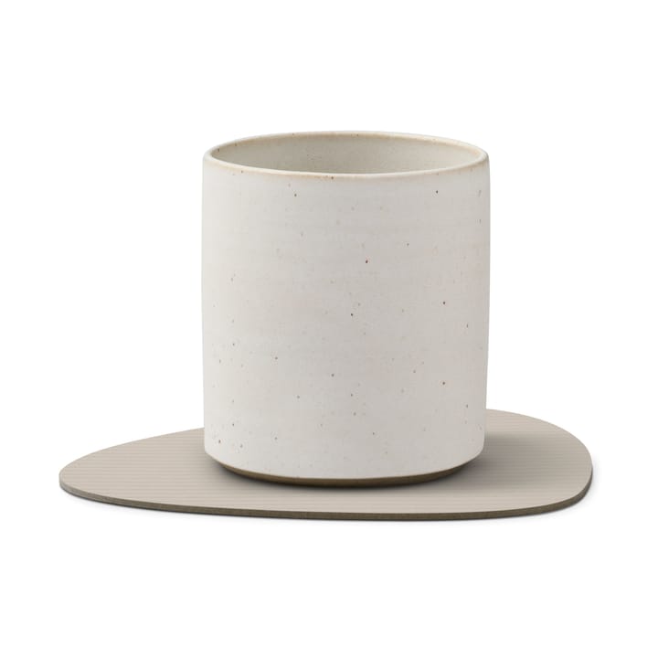 Sottobicchiere curvo Corduroy , Oyster White LIND DNA