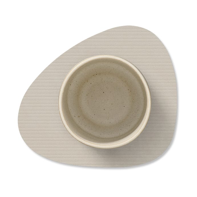 Sottobicchiere curvo Corduroy , Oyster White LIND DNA