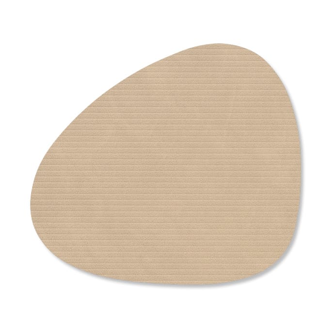 Sottobicchiere curvo Corduroy  - Sand - LIND DNA