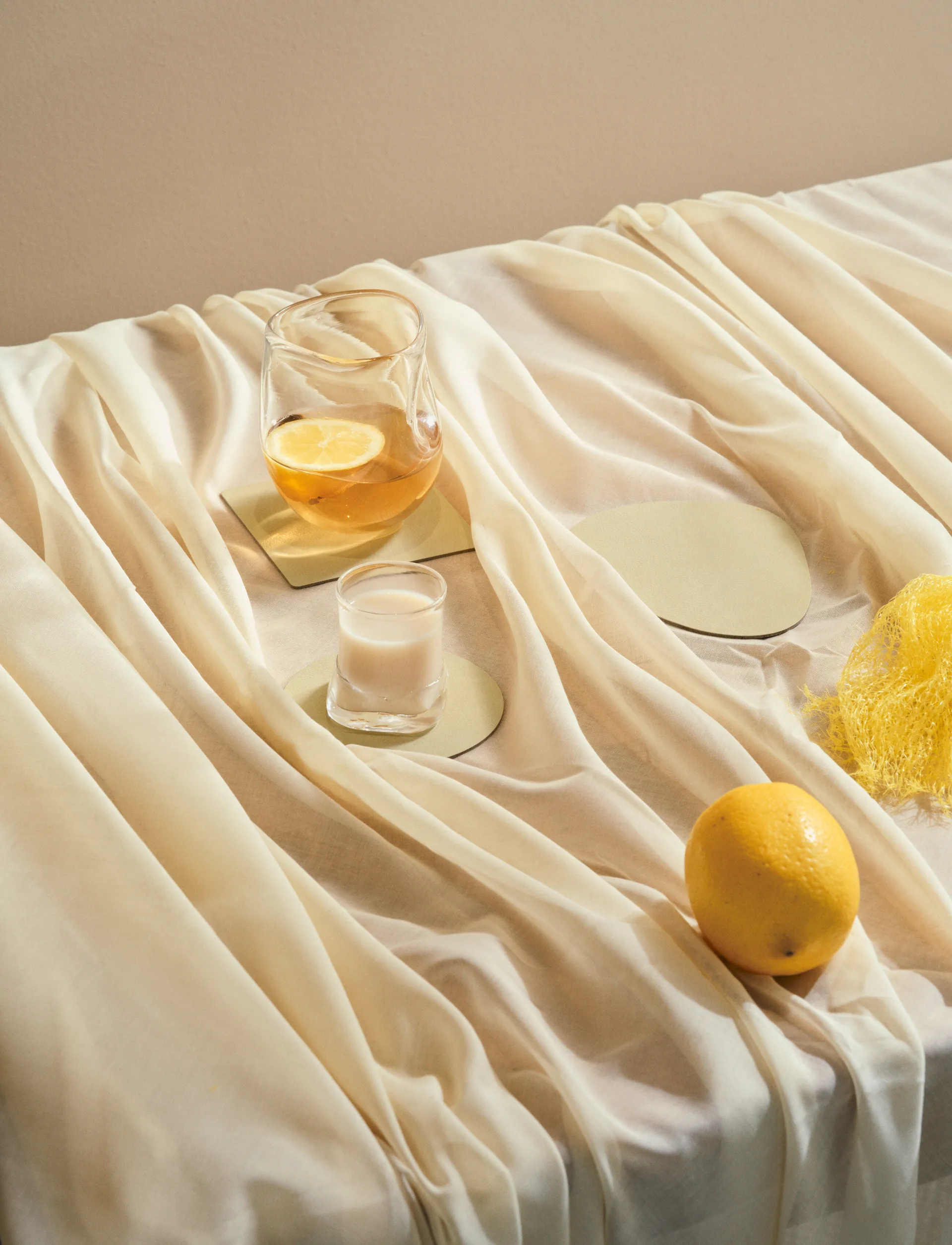 Sottobicchiere Nupo cerchio, Lemon sorbet LIND DNA