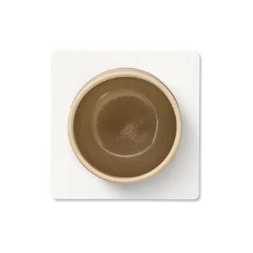 Sottobicchiere Nupo quadrato - Bianco puro - LIND DNA