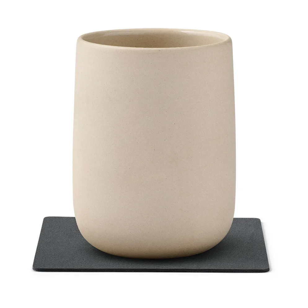 Sottobicchiere Nupo quadrato reversibile 1 pz, antracite-grigio chiaro LIND DNA