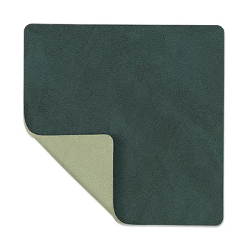 Sottobicchiere Nupo quadrato reversibile 1 pz - Verde scuro-verde oliva - LIND DNA