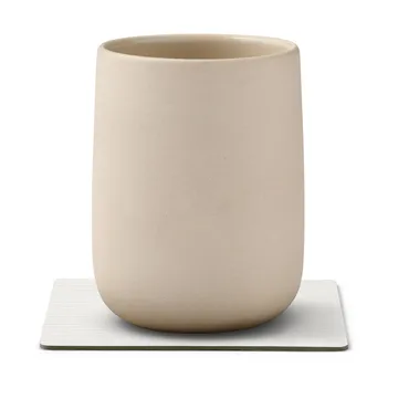 Sottobicchiere quadrato Corduroy - Bianco puro - LIND DNA