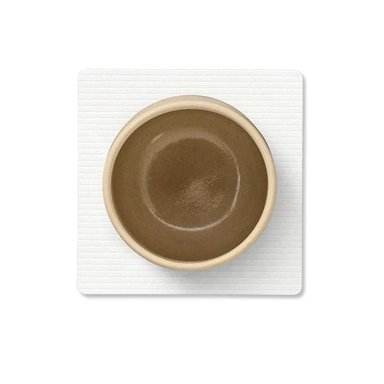 Sottobicchiere quadrato Corduroy, Bianco puro LIND DNA