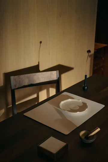 Sottobicchiere quadrato Corduroy - Bianco puro - LIND DNA