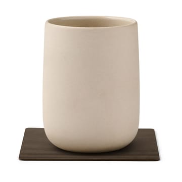 Sottobicchiere quadrato Corduroy  - Caviale - LIND DNA