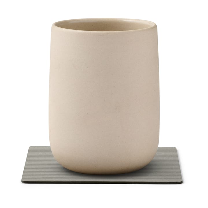 Sottobicchiere quadrato Corduroy , Grigio chiaro LIND DNA