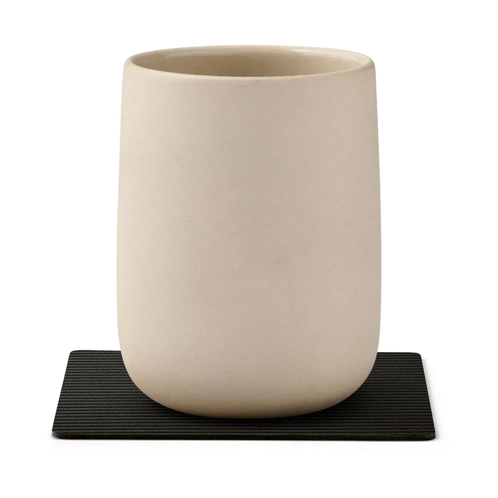 Sottobicchiere quadrato Corduroy, Inchiostro nero LIND DNA