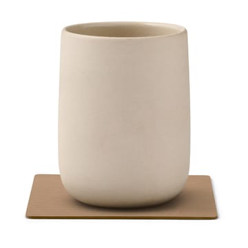 Sottobicchiere quadrato Corduroy  - Nougat - LIND DNA