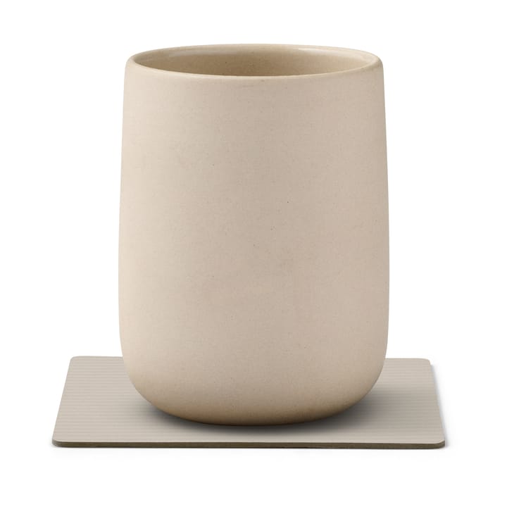Sottobicchiere quadrato Corduroy , Oyster White LIND DNA