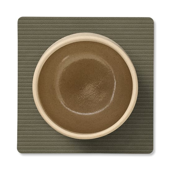 Sottobicchiere quadrato Corduroy , Verde militare LIND DNA