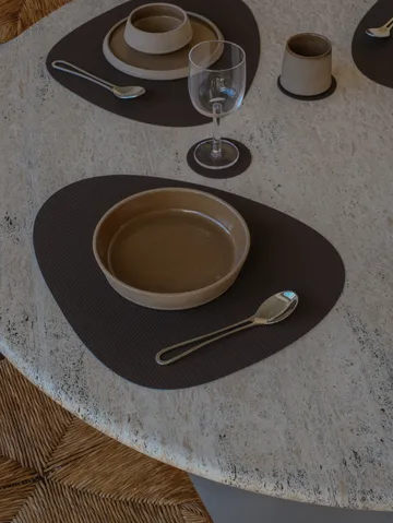 Sottobicchieri in velluto a coste - Hazel, cerchio - LIND DNA