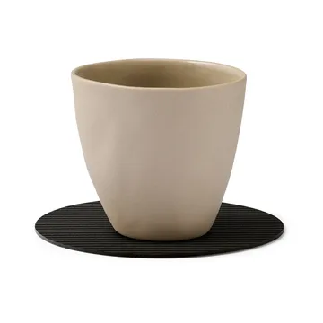 Sottobicchieri in velluto a coste - Inchiostro nero, cerchio - LIND DNA