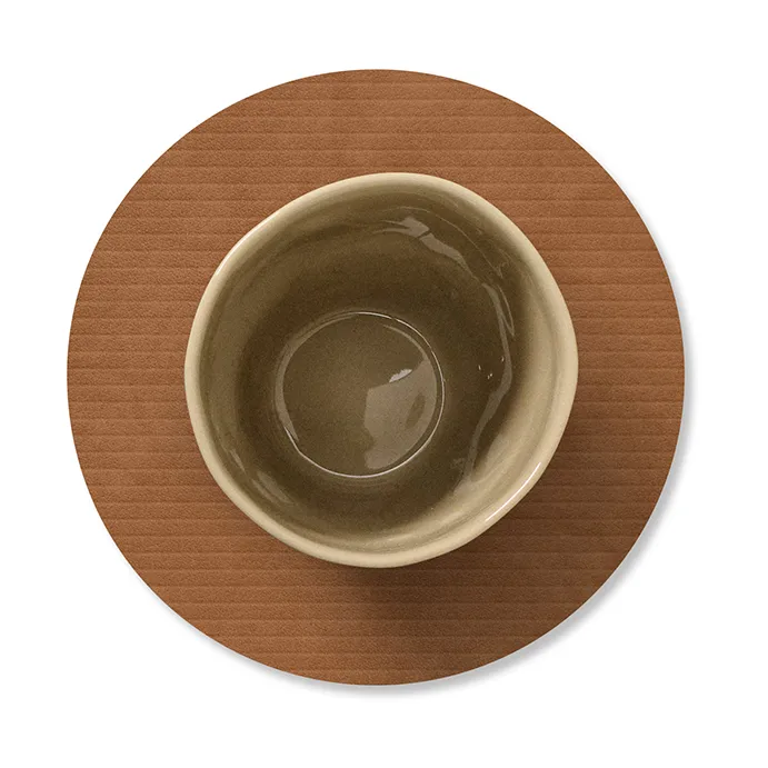 Sottobicchieri in velluto a coste, Nature, cerchio LIND DNA