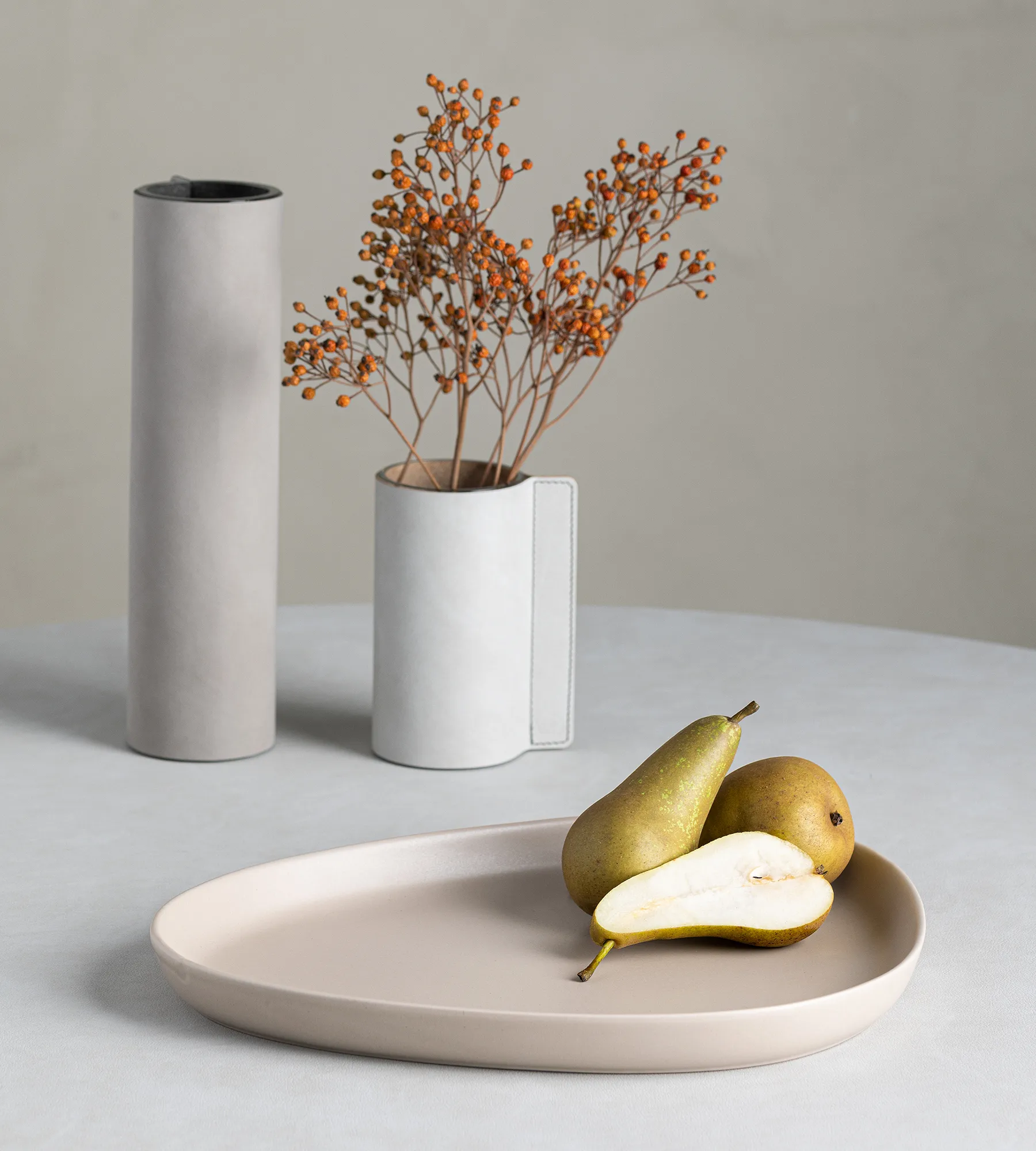 Sottopiatto Curve Gres 30x35 cm, Sand LIND DNA