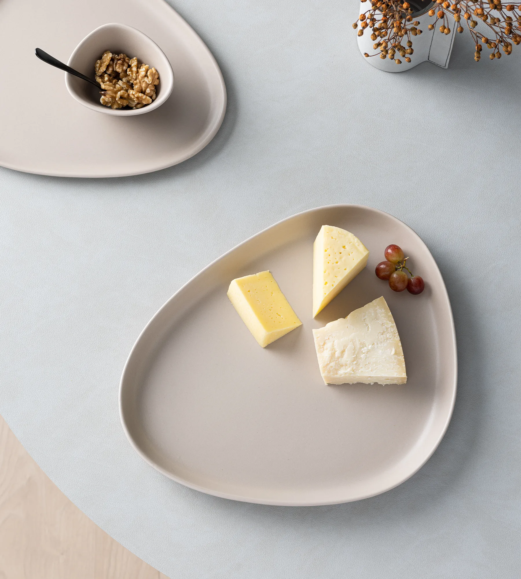 Sottopiatto Curve Gres 30x35 cm, Sand LIND DNA