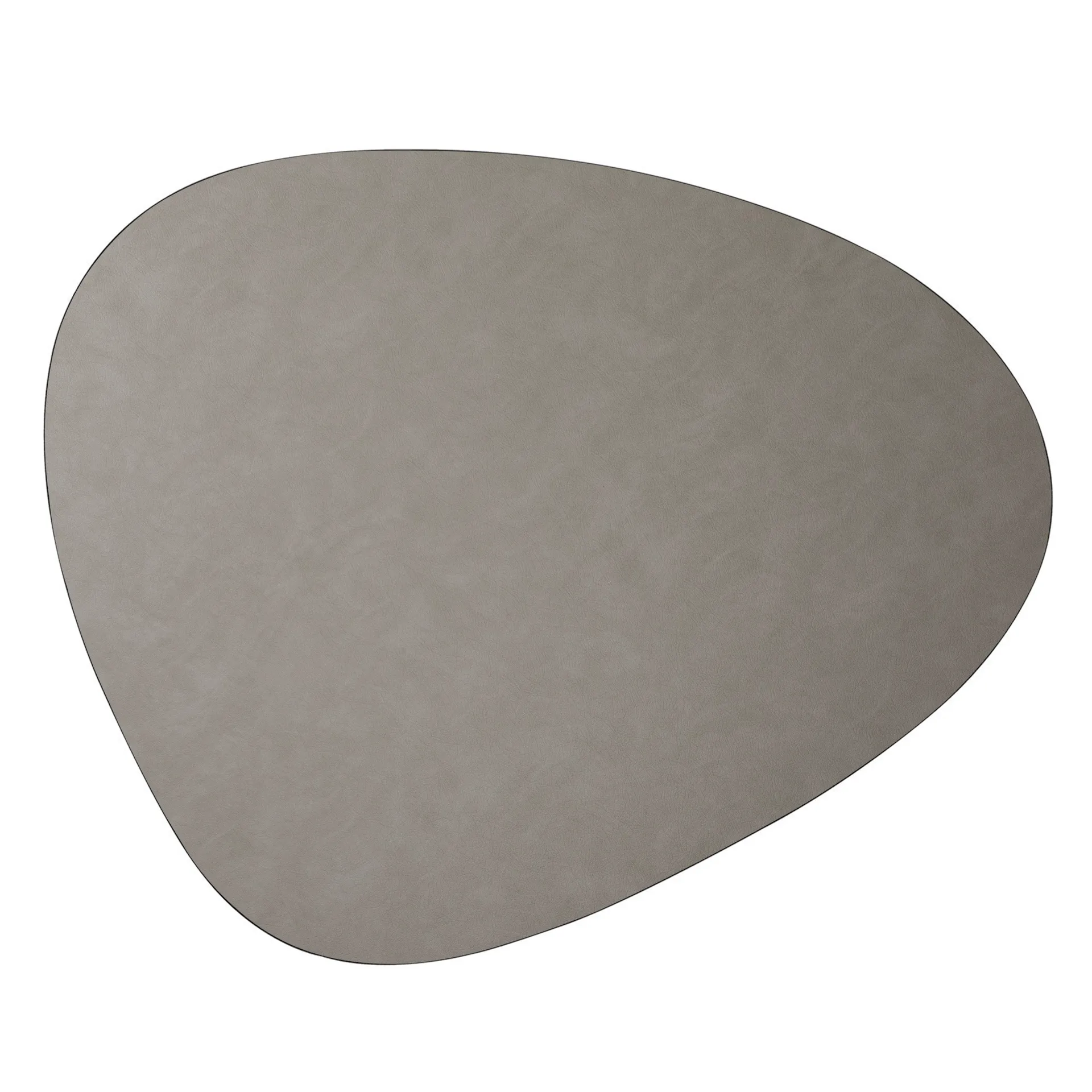 Tappeto in pelle Curve Cloud XXL, grigio chiaro LIND DNA