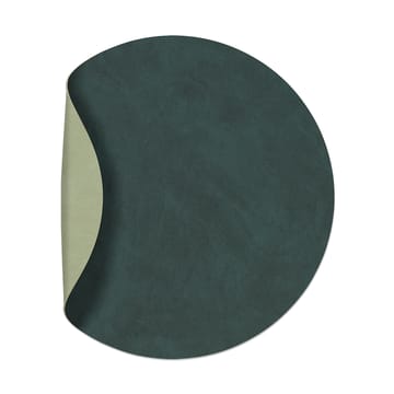 Tovaglietta cerchio Nupo reversibile M 1 pz - Verde scuro-verde oliva - LIND DNA