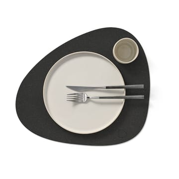Tovaglietta Core curva L - Flecked anthracite - LIND DNA