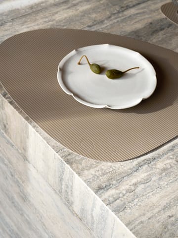 Tovaglietta curva L Corduroy  - Clay Brown - LIND DNA