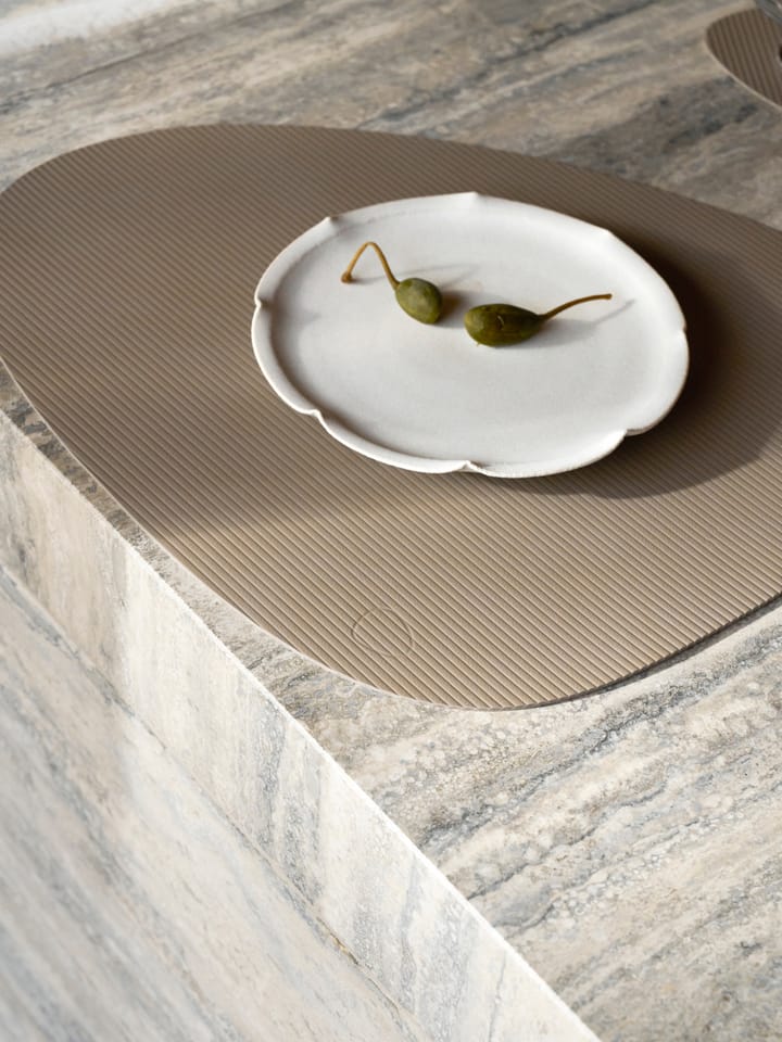Tovaglietta curva L Corduroy , Clay Brown LIND DNA