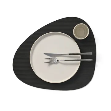 Tovaglietta curva L Corduroy - Inchiostro nero - LIND DNA