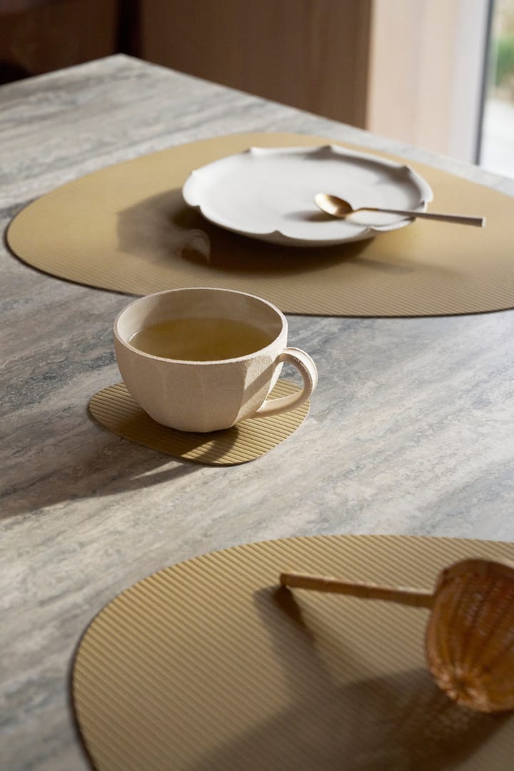 Tovaglietta curva L Corduroy , Khaki LIND DNA
