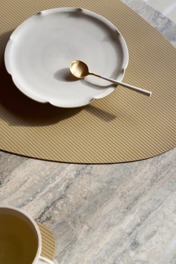 Tovaglietta curva L Corduroy  - Lemon Sorbet - LIND DNA