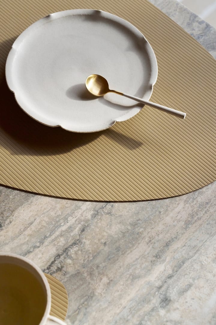 Tovaglietta curva L Corduroy , Lemon Sorbet LIND DNA