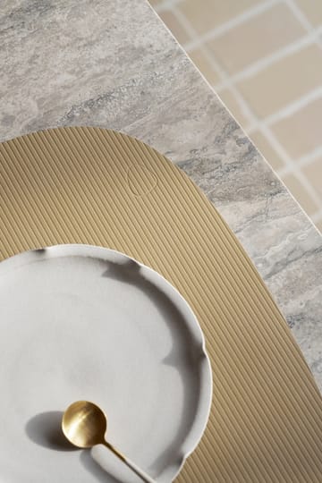 Tovaglietta curva L Corduroy  - Lemon Sorbet - LIND DNA