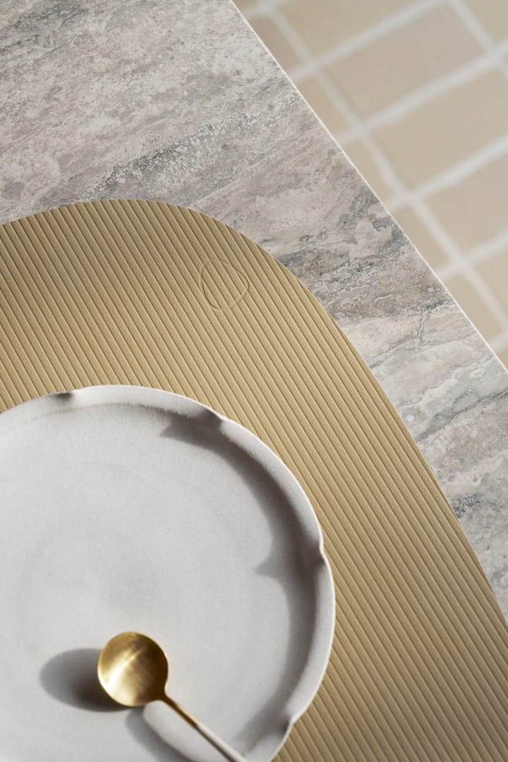 Tovaglietta curva L Corduroy , Lemon Sorbet LIND DNA