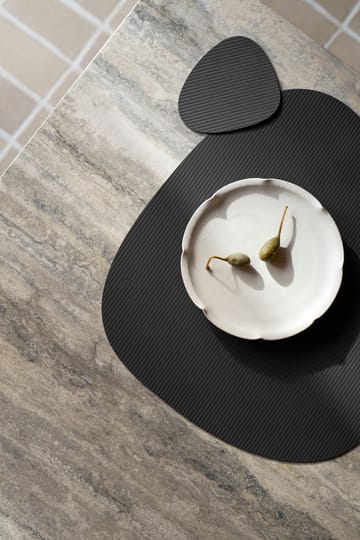 Tovaglietta curva L Corduroy  - Nero - LIND DNA