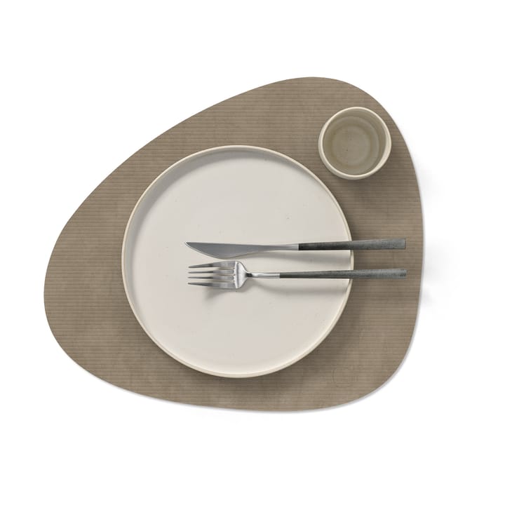 Tovaglietta curva L Corduroy , Nomad Grey LIND DNA